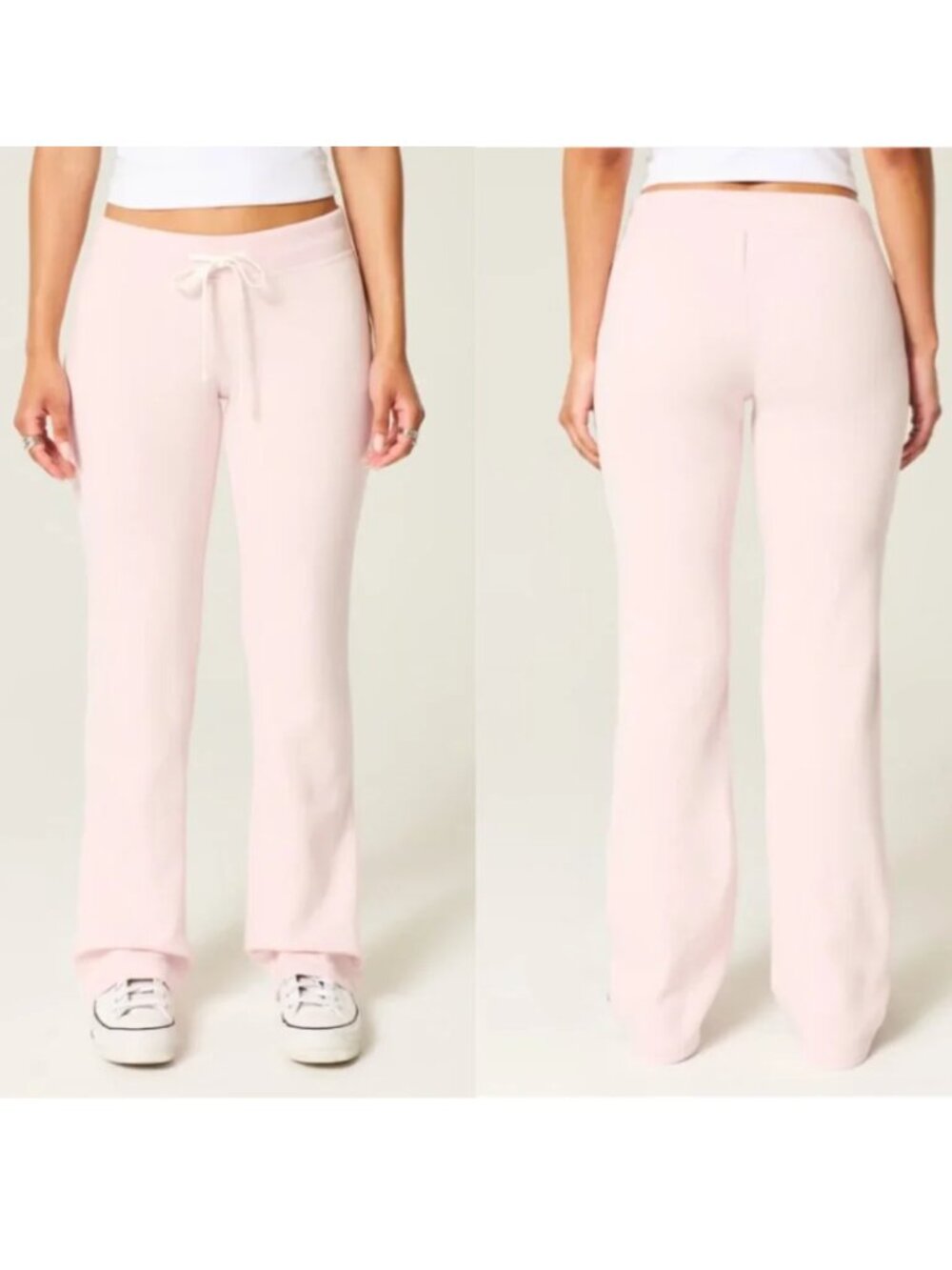 NWT Hollister Light Pink Bootcut Sweatpants Size M